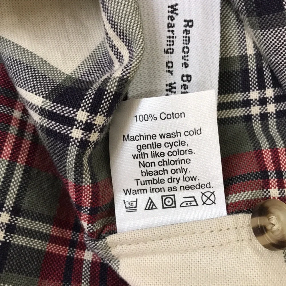 NWT J. Crew Men’s Plaid Slim Fit Oxford